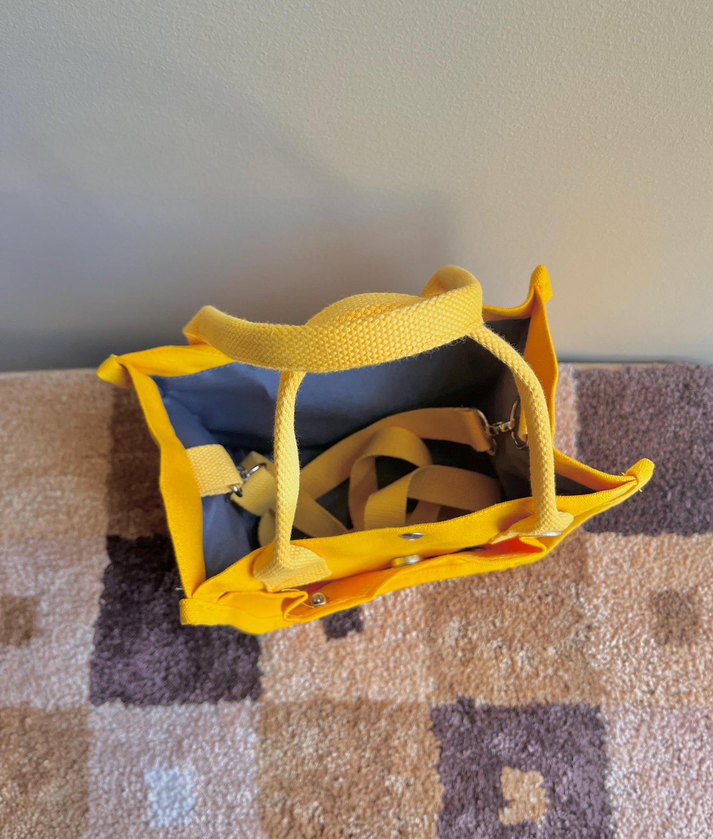 Happy Cloud Embroidered Canvas Tote Bag - Kawaii Preppy School Bag