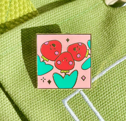 Kawaii Strawberry Friends Enamel Pin-Cute Fruit Hard Enamel Lapel Pin