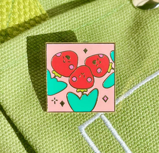 Kawaii Strawberry Friends Enamel Pin-Cute Fruit Hard Enamel Lapel Pin