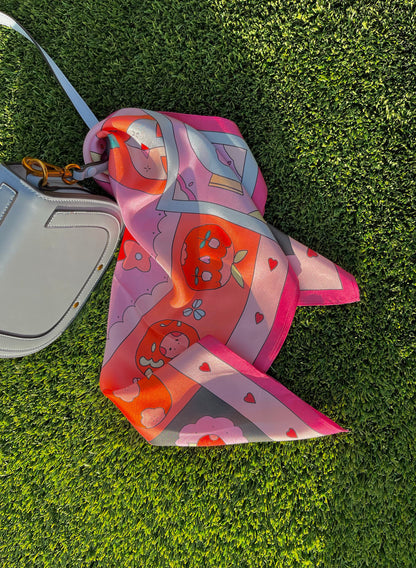 Alice in Wonderland Silk Scarf