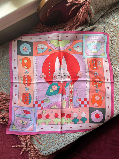 Alice in Wonderland Silk Scarf