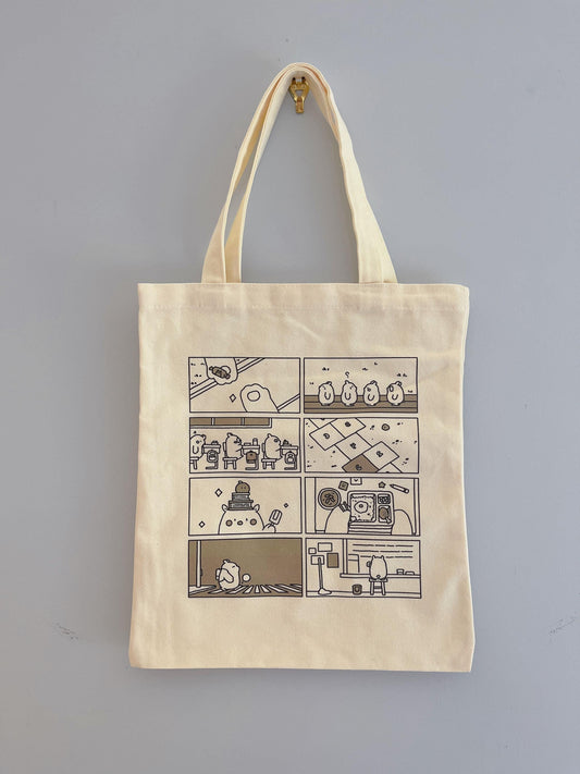 School Days Comic Strip Tote Bag