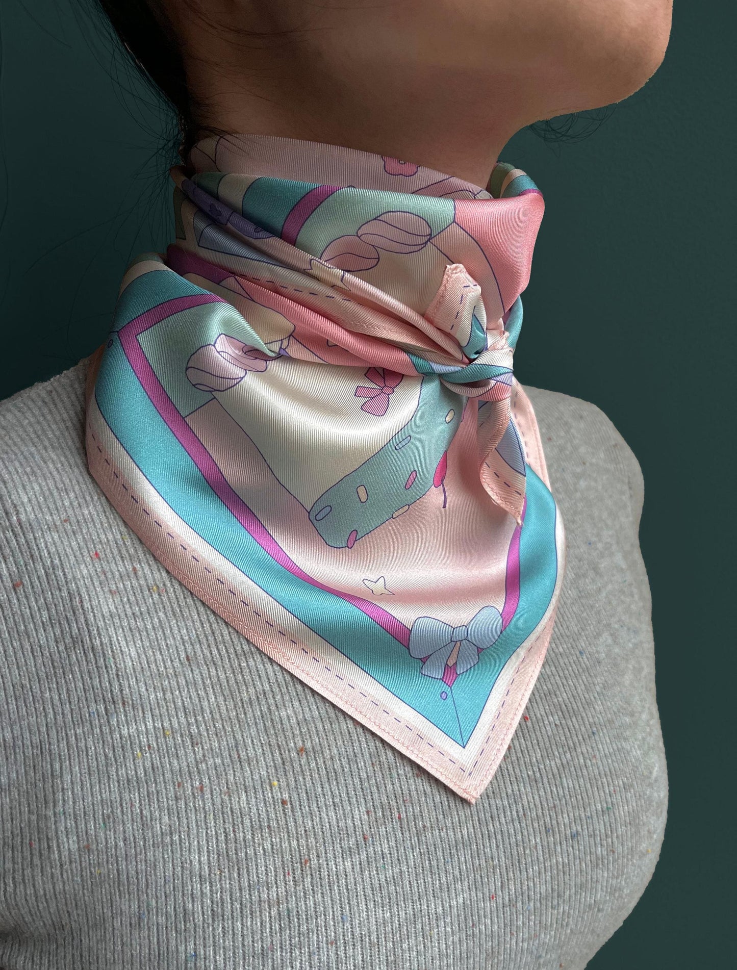 Cake Silk Scarf