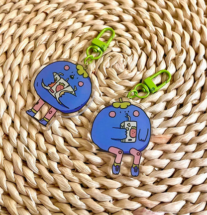 Blueberry Keychain